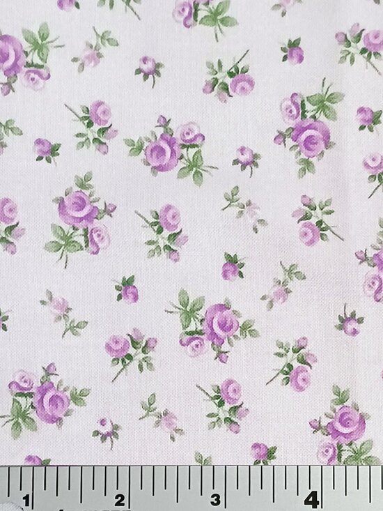 Timeless Treasures Other - Lilac Tossed Tiny Rose Cotton Fabric Timeless Treasures Cottage Charm Collection